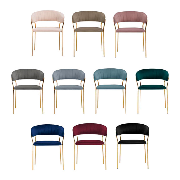 Стул на металлокаркасе Kamelia 1 cappuccino / gold Стул на металлокаркасе Kamelia 1 cappuccino / gold - фото 7