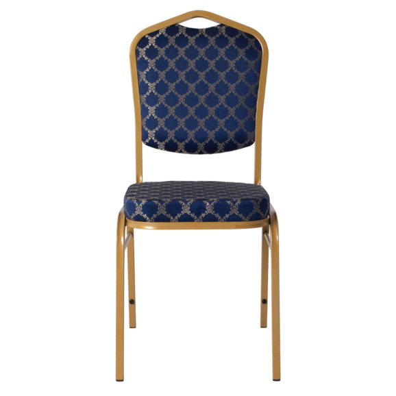 Стул Хит 20, жаккард Санлайт комп. синий, каркас золото - фото 5