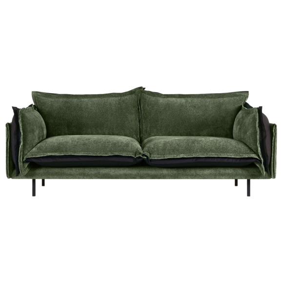 Диван Barcelona 2-местный, зеленый, черный - фото 2