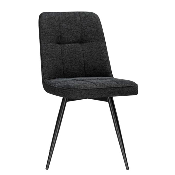 Стул на металлокаркасе Texas 4 поворотный темно-серый / черный Стул на металлокаркасе Texas 4 поворотный темно-серый / черный - фото 1