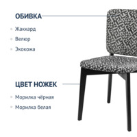 Фотография товара стул Safir, Elegancia/ черный каркас от компании ChiedoCover.