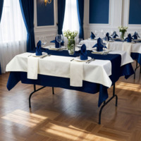 Фотография товара Комплект мебели и текстиля на 4 персоны, светло-бежевый, синий от компании ChiedoCover.