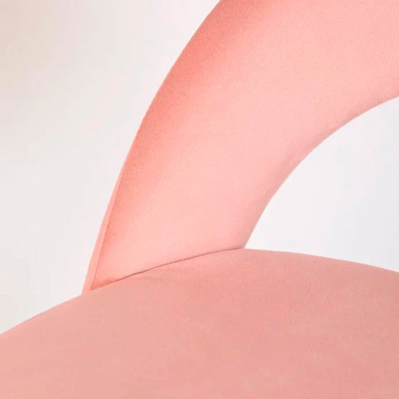 Стул Пиннате, барный, розовый, черный, велюр - фото 8