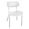 Стул Jin, белый, хром