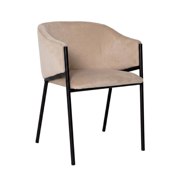 Стул Венте, велюр Велютто 18, каркас черный муар - фото 1