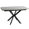 Обеденный стол Decorum раздвижной, серый, черный Обеденный стол Decorum раздвижной, серый, черный