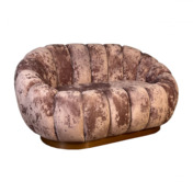 Фотография товара Диван Qure, бежевый велюр от компании ChiedoCover.