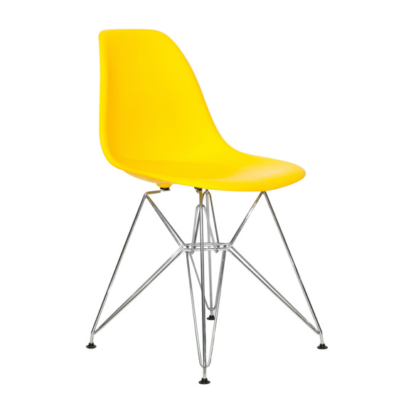 Стул Eames DSR желтый - фото 1