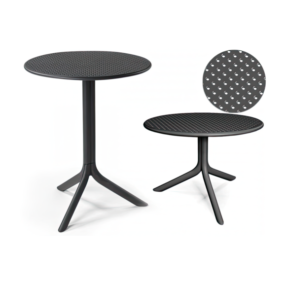 Стол пластиковый обеденный Step + Step Mini ,черный - фото 1