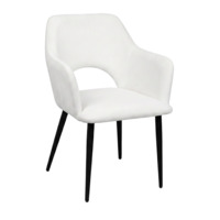 Настоящее фото товара Стул Аква, велюр Фортиз 000, ножки металл черные, произведённого компанией ChiedoCover