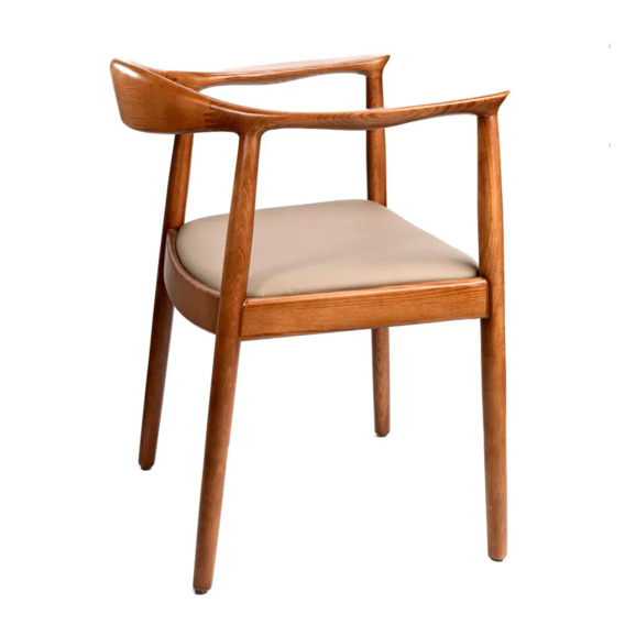 Стул Селфи деревянный с подлокотниками - фото 3