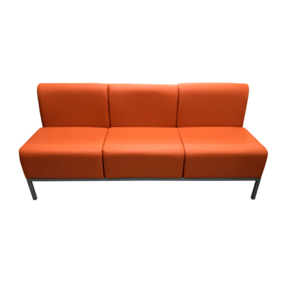 Диван Компакт трехместный, оранжевый - фото 4