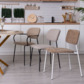 Реальное изображение товара 2 Стул Kvik, рогожка Play linen, ножки металл RAL 9003 производства ChiedoCover 