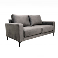 Настоящее фото товара Диван Миа двухместный, серый, произведённого компанией ChiedoCover