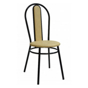 Фотография товара Стул Lorence, каркас серебро, экокожа, бежевый от компании ChiedoCover.