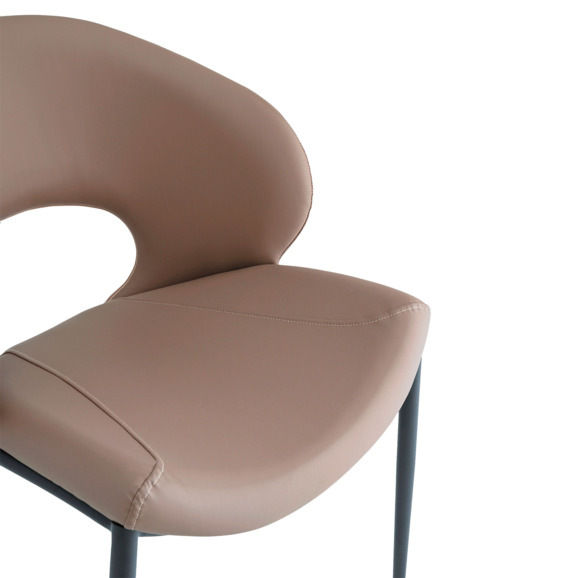 Стул Вивьен, экокожа, светло-коричневый Стул Вивьен, экокожа, светло-коричневый - фото 5