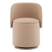 Фотография товара Пуф-трансформер Таунсвилл вращающийся с ящиком велюр бежевый от компании ChiedoCover.