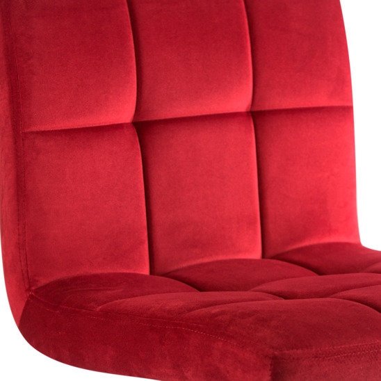 Барный стул РИГА, велюр бордовый - фото 5