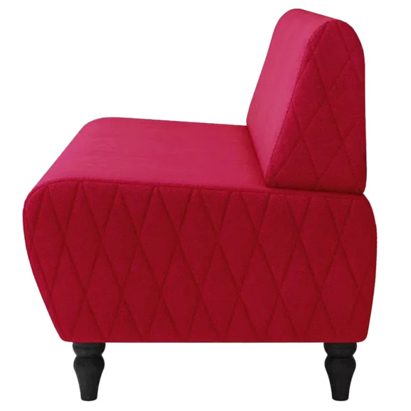 Диван Лотик, велюр, красный - фото 4