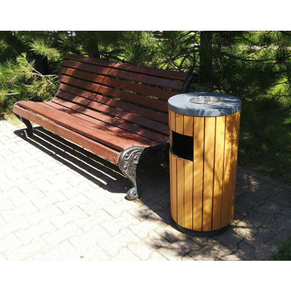 Уличная урна 9457 дерево - фото 5