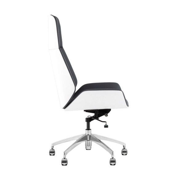 Кресло руководителя TopChairs Crown SN черный, белый - фото 2