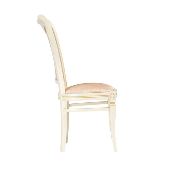 Деревянный стул Mariano линур блекл комби / слоновая кость - фото 3