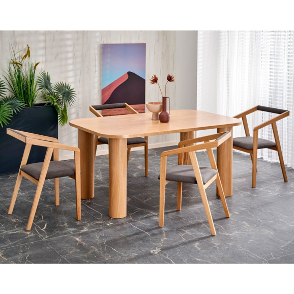 Стол раскладной Transparent, дуб натуральный - фото 4