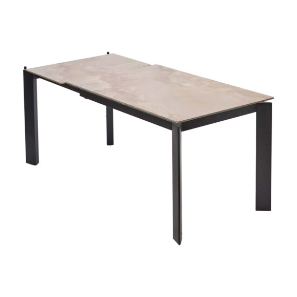 Стол corner 120, gloss amber jade solid ceramic, black - фото 4