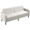 Диван Папилла, экокожа, 182 см, белый