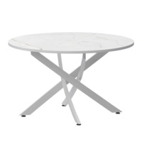 Настоящее фото товара Стол нераздвижной Геометри 2, 1000 азул ,белый муар, произведённого компанией ChiedoCover