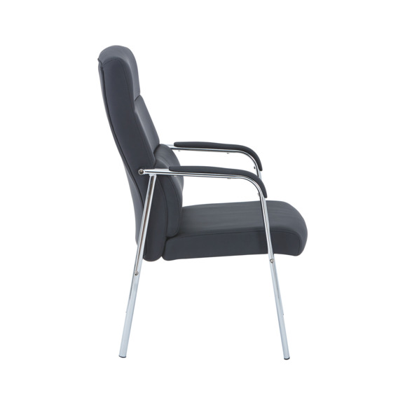 Кресло Сити, экокожа, черный - фото 3