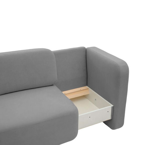 Кушетка-диван Хьюст-1, серый - фото 5