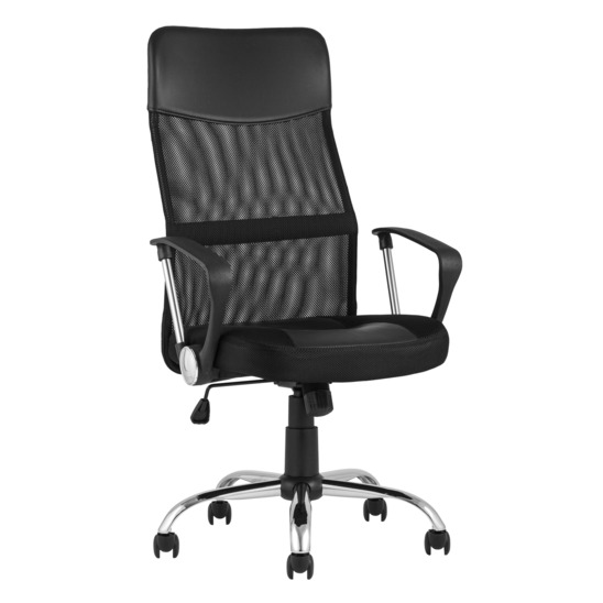 Кресло офисное TopChairs Benefit, черное - фото 1