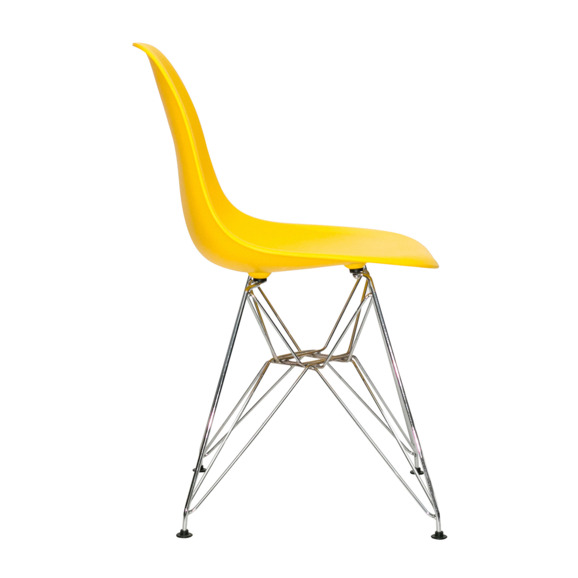 Стул Eames DSR желтый - фото 3