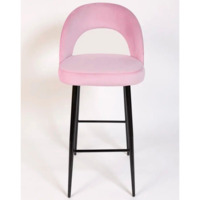 Фотография товара Стул Пиннате, барный, сиреневый, черный, велюр от компании ChiedoCover.