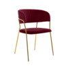Стул на металлокаркасе Kamelia 1 wine red / gold