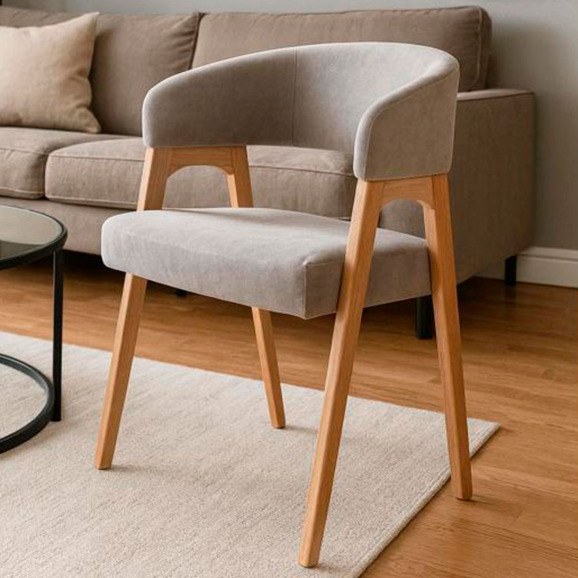 Деревянный стул Невада 1 ткань 231 / светлое дерево - фото 8