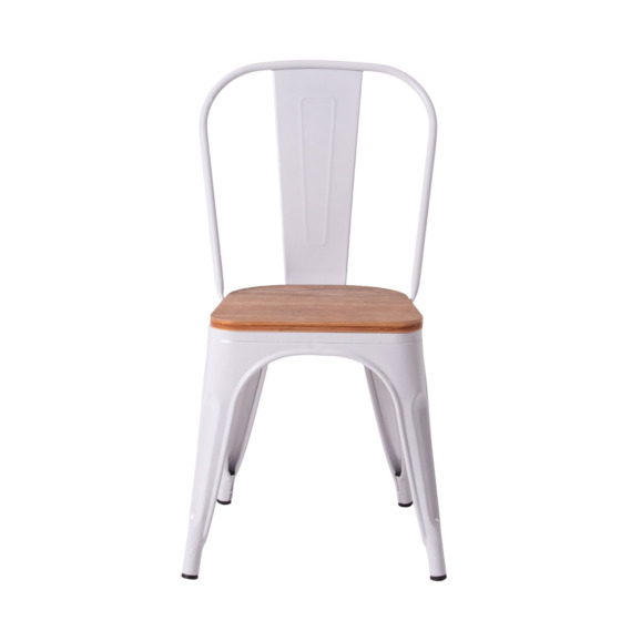 Стул Tolix Wood, белый Стул Tolix Wood, белый - фото 2