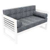 Фотография товара Диван Сега-М textile белая эмаль grafit от компании ChiedoCover.