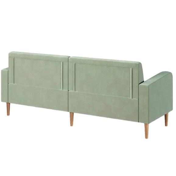 Диван Папилла, велюр, 182 см, оливковый - фото 3