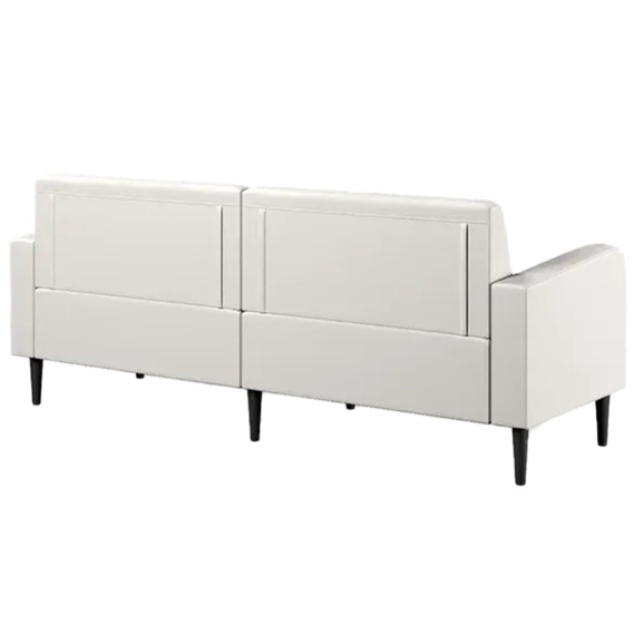 Диван Папилла, экокожа, 182 см, белый - фото 3