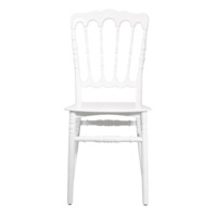 Банкетный стул Наполеон New, пластиковый, белый