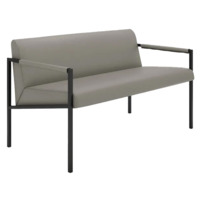 Настоящее фото товара Диван Номик, уличная ткань, серый, произведённого компанией ChiedoCover