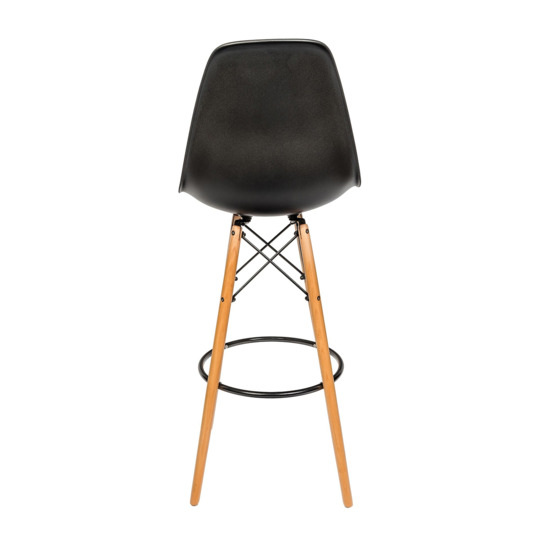 Черный барный стул eames