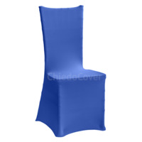 Настоящее фото товара Чехол 01 на стул Кьявари, синий, произведённого компанией ChiedoCover