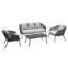 Фотография Набор садовой мебели Positive, темно-серый, светло-серый от производителя ChiedoCover, картинка продукции, реальное фото товара Настоящее фото товара Набор садовой мебели Positive, темно-серый, светло-серый, произведённого компанией ChiedoCover