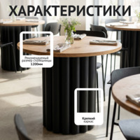 Фотография товара Подстолье Биг Фуд, черный от компании ChiedoCover.