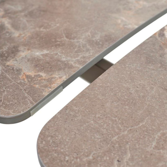 Стол RIVOLI 140 MATT LATTE STONE SOLID CERAMIC / TAUPE - фото 9
