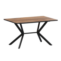 Настоящее фото товара Стол нераздвижной Сири Р20, дуб самдал, черный муар, произведённого компанией ChiedoCover