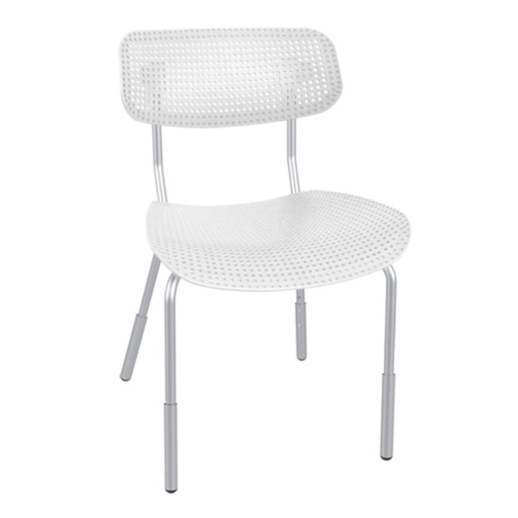 Стул Jin, белый, хром - фото 1